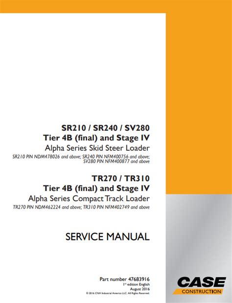 tr310 skid steer|case tr310 owners manual.